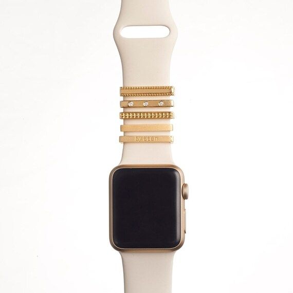 gold Clasp - Apple Watch & Fitbit Versa/Versa 2 accessory, band charm | Etsy (US)
