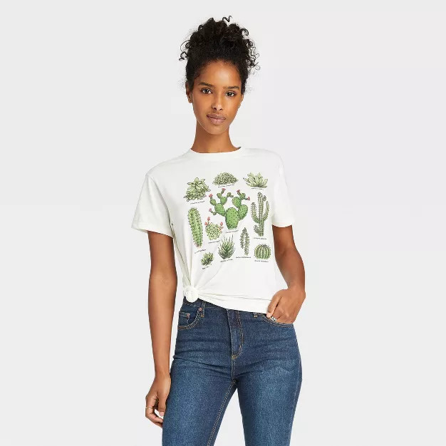 Women's Cactus Short Sleeve Graphic T-Shirt | Target