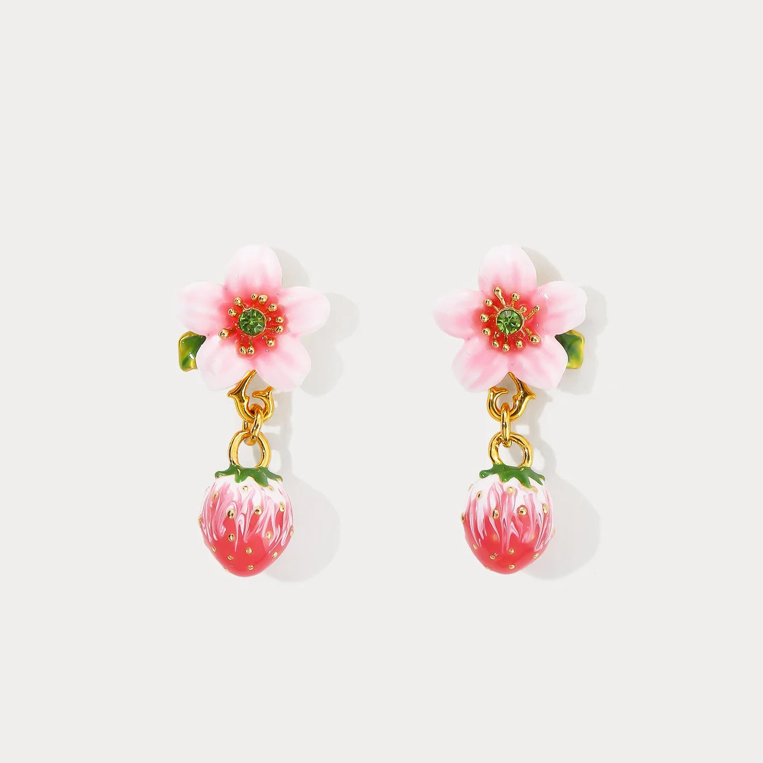 Strawberry Blossom Earrings | Selenichast