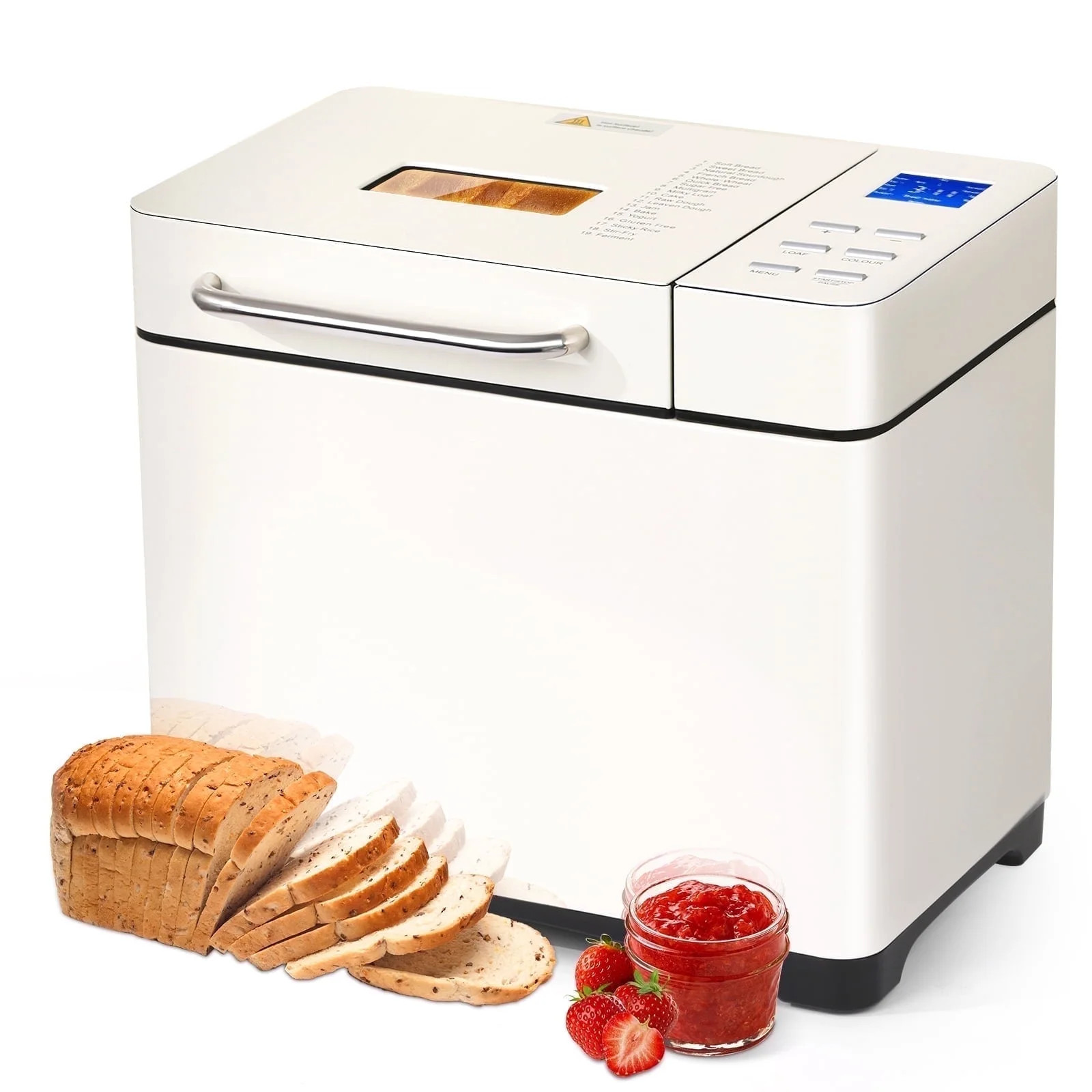 KBS 19-in-1 2LB Bread Maker Machine with Dual Heaters& Auto Nut Dispenser,Ceramic Pan with 2 knea... | Walmart (US)