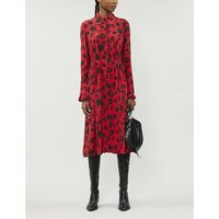 Floral-print open-back silk midi dress | Selfridges