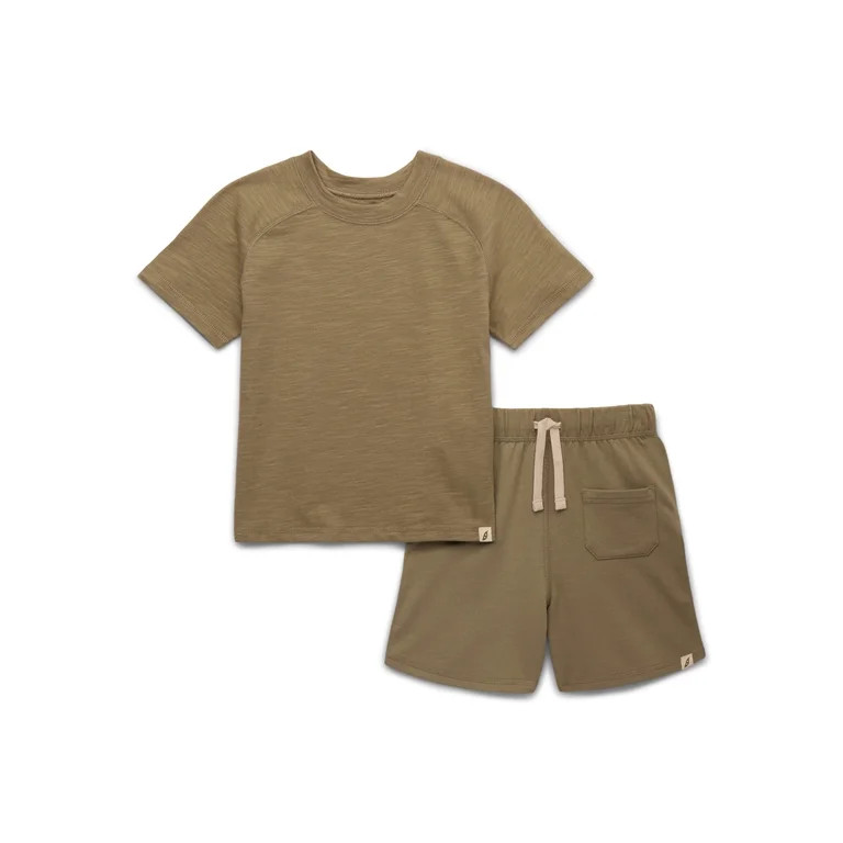easy-peasy Toddler Boys Short Sleeve Tee & Shorts Outfit Set, 2-Piece, Sizes 18M-5T | Walmart (US)