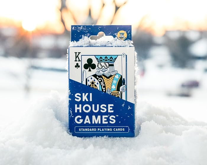 Signature Ski-Themed Playing Cards, 52-Card Deck, Winter Sports Design, Gift for Skiers, Apres Sk... | Amazon (US)