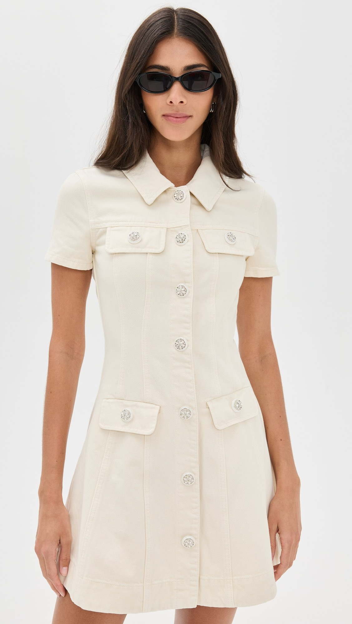 Collared Denim Mini Dress | Shopbop