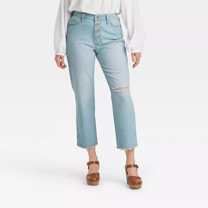 Women's Curvy Fit High-Rise Vintage Straight Jeans - Universal Thread™ | Target