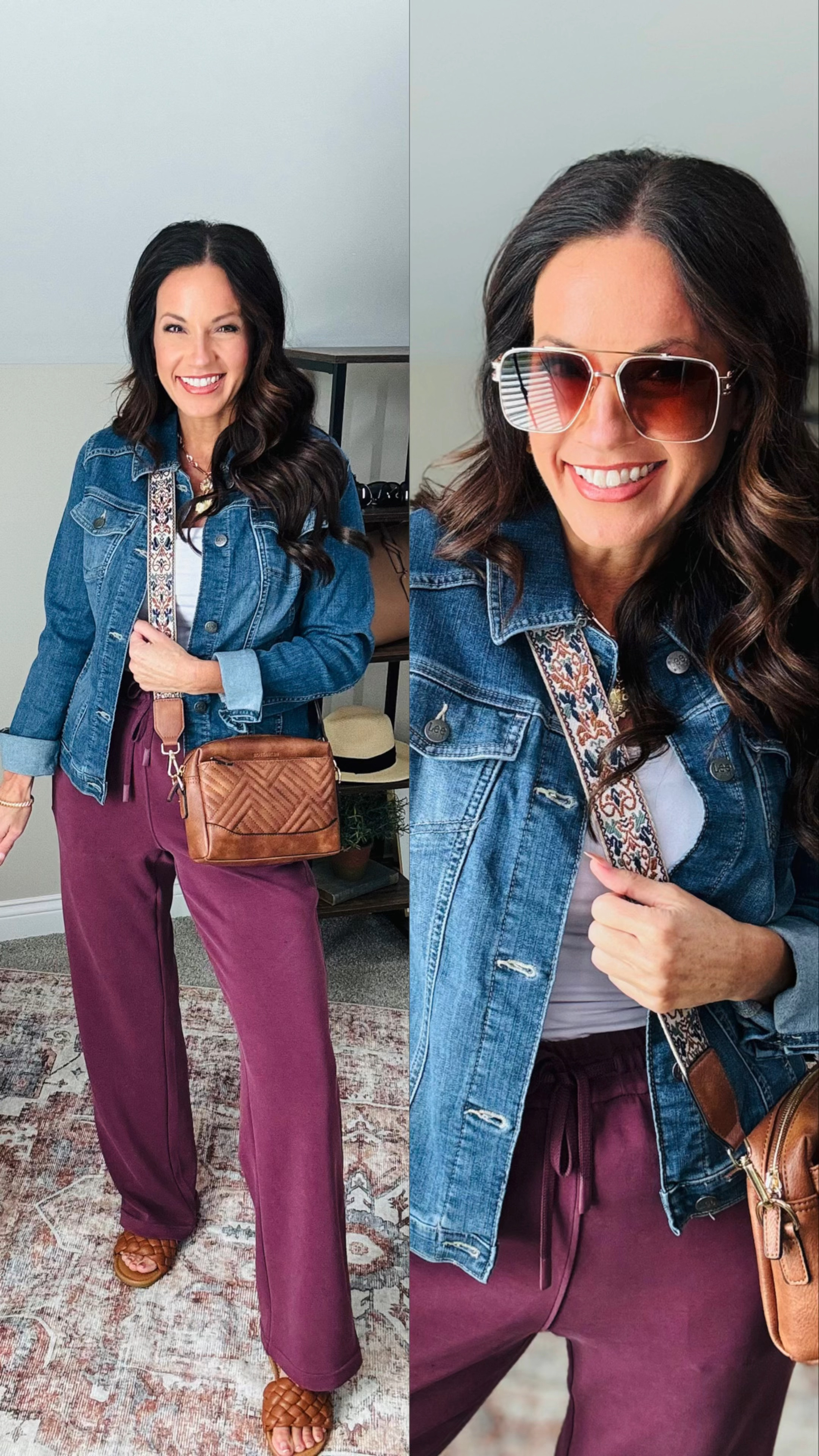 Easy casual weekend OOTD. These pants are incredibly soft and comfortable. 5'3/129lbs/34D-med bra // small tank and jacket // small 29.5 length in pants #fallfashion #casualstyle #founditonamazon

#LTKStyleTip #LTKFindsUnder50 #LTKActive