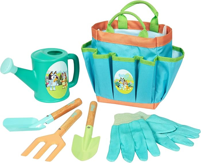 BLUEY Gardening Set | Quality Garden Tool Kit for Kids and Toddlers | Includes Watering Can, Glov... | Amazon (US)