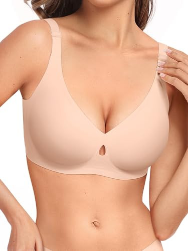 Wireless Bras for Women No Underwire Seamless Push Up Full Coverage Supportive Womens Bralettes E... | Amazon (US)