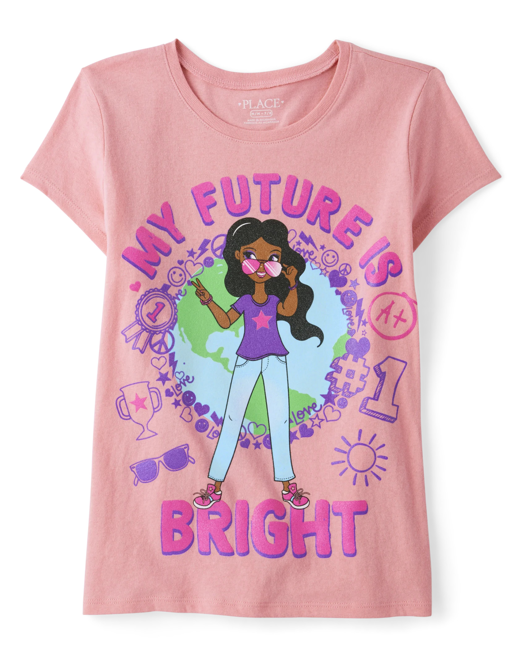 Girls Future Graphic Tee - darby rose | The Children's Place