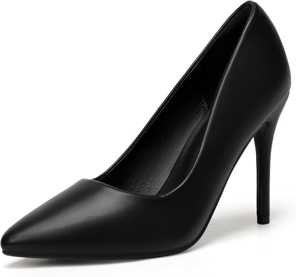 IDIFU Women's Stiletto High Heels Sexy Closed Pointed Toe Pumps | Amazon (US)