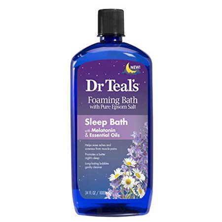 Dr. Teal's Melatonin Sleep Soak with Essential Oil Blend Foaming Bath 34oz Pack of 2 | Walmart (US)