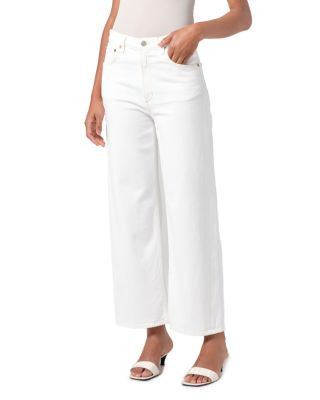 Ren High Rise Wide Leg Jeans in White Wash | Bloomingdale's (AU)