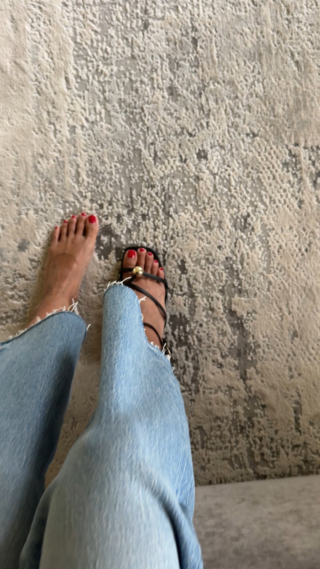 Summer outfit. 
Minimalist sandals with block heel. True to size  
Summer jeans. Wide leg cropped jeans- love the fit and material. True to size. 

#LTKSaleAlert #LTKFindsUnder50 #LTKOver40