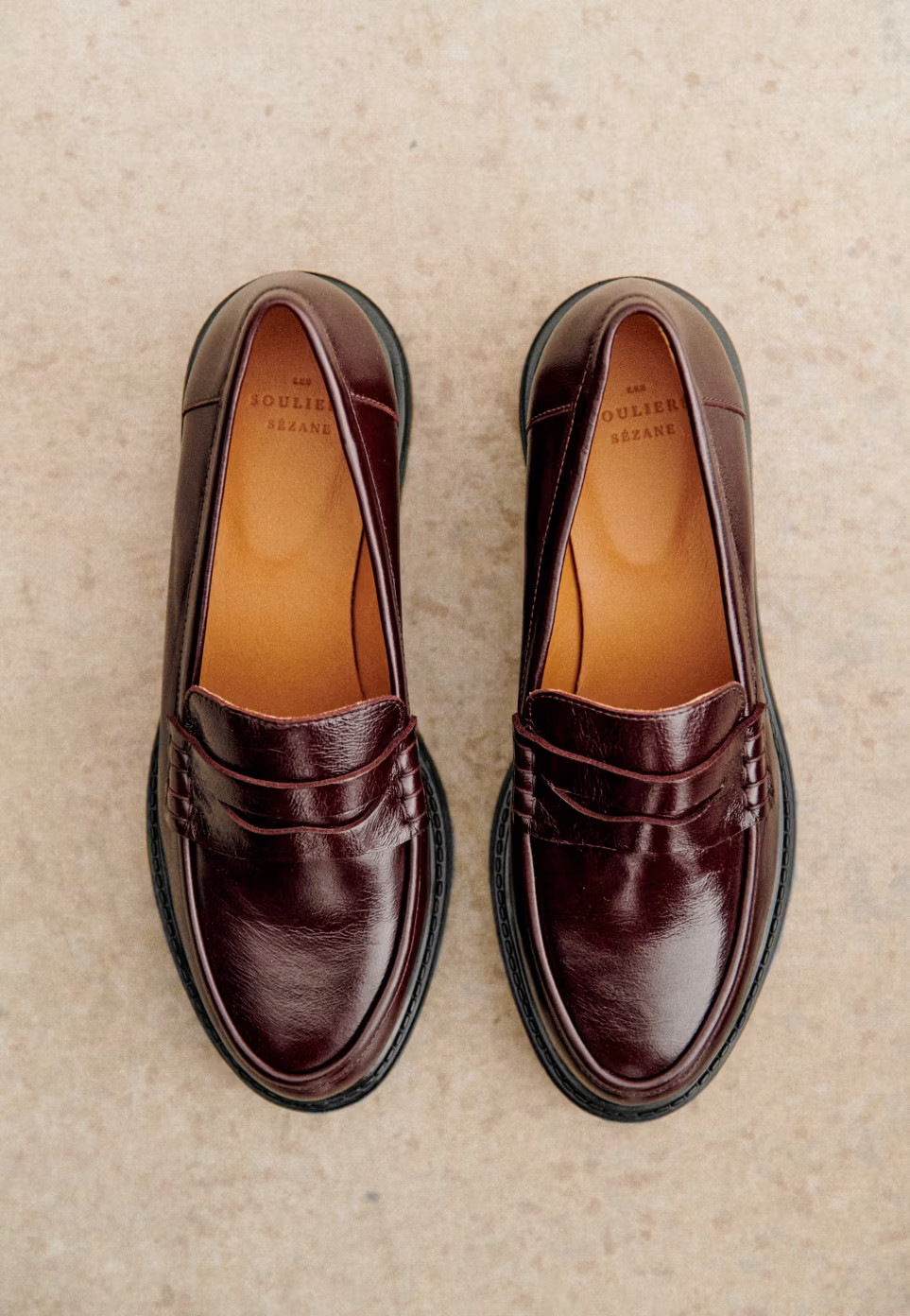 Albane Loafers - Smooth Black - Smooth ovine leather - Sézane | Sezane Paris - US