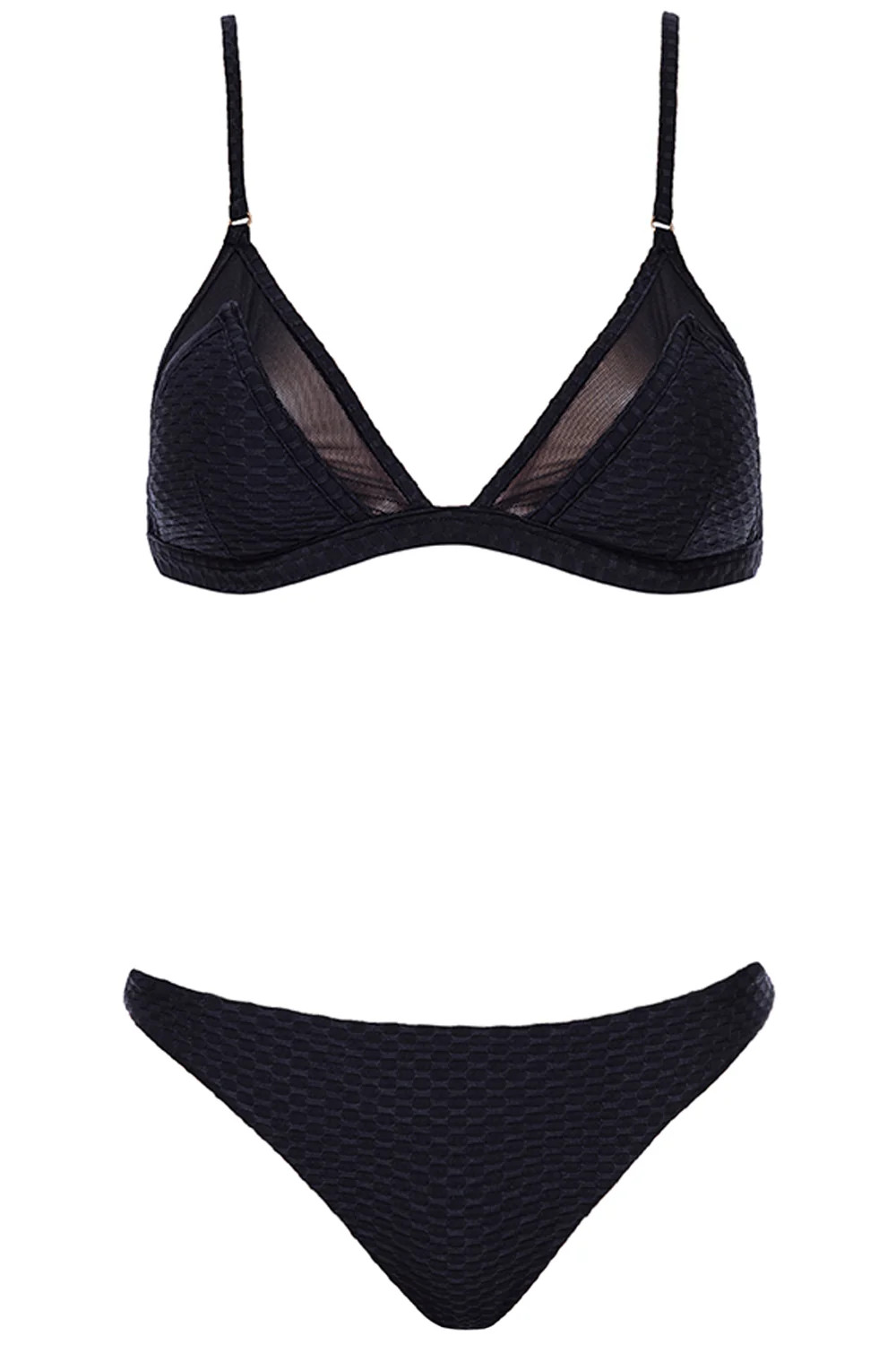 TRIANGLE BIKINI BLACK SET | VETCHY