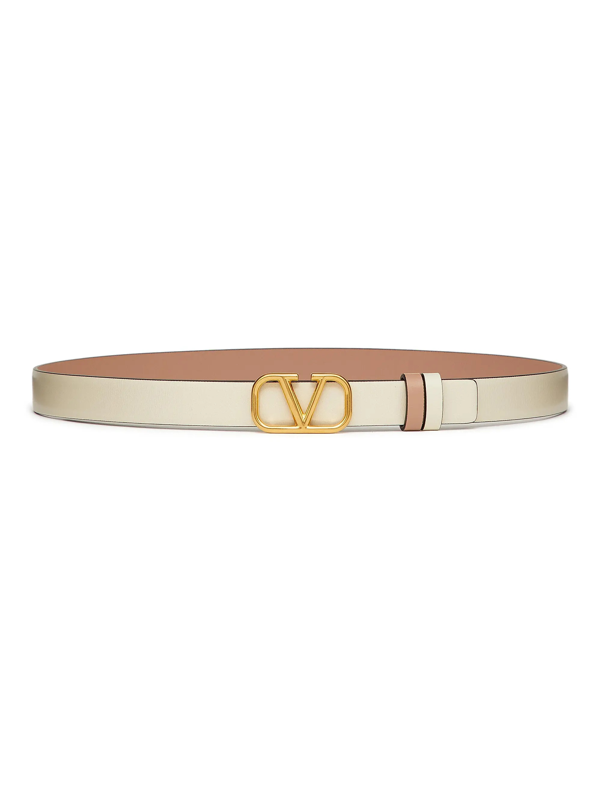 Reversible VLogo Signature Belt in Glossy Calfskin 20MM | Saks Fifth Avenue