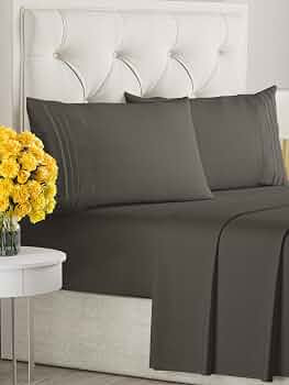King Size 4 Piece Sheet Set - Comfy Breathable & Cooling Sheets - Hotel Luxury Bed Sheets for Wom... | Amazon (US)