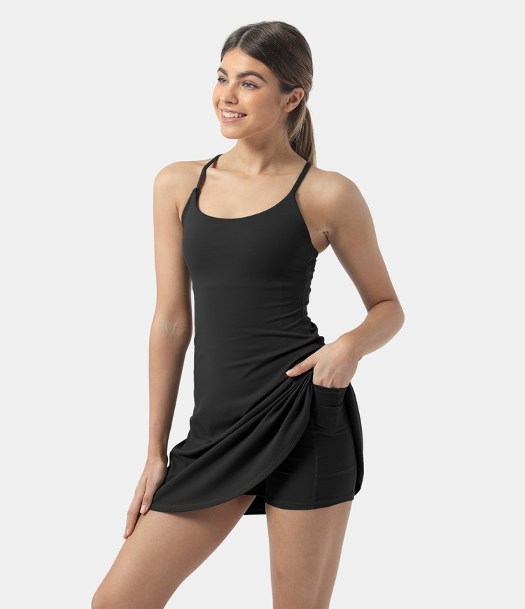 Softlyzero™ Plush Backless Active Dress-UPF50+ | HALARA