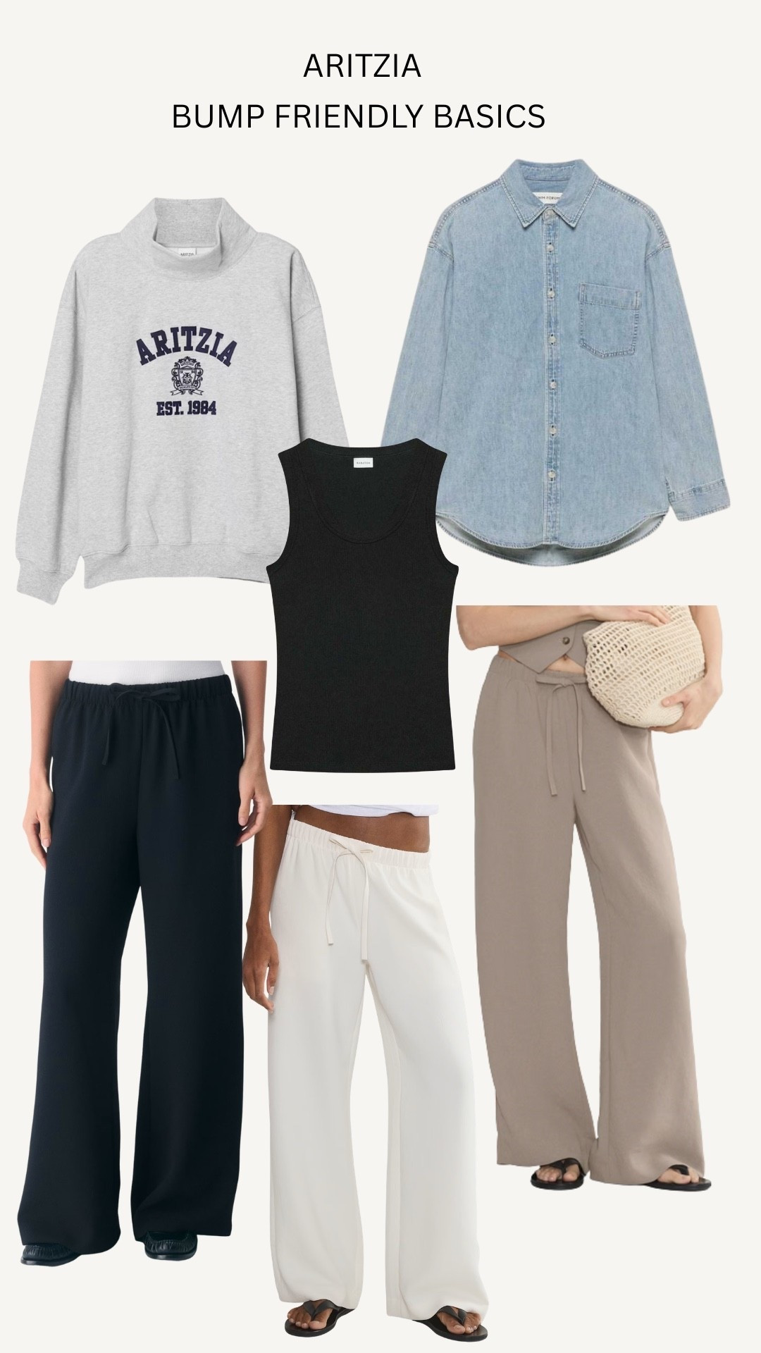 ARITZIA: Bump Friendly Basics

#LTKmomlife #LTKBump #LTKootd