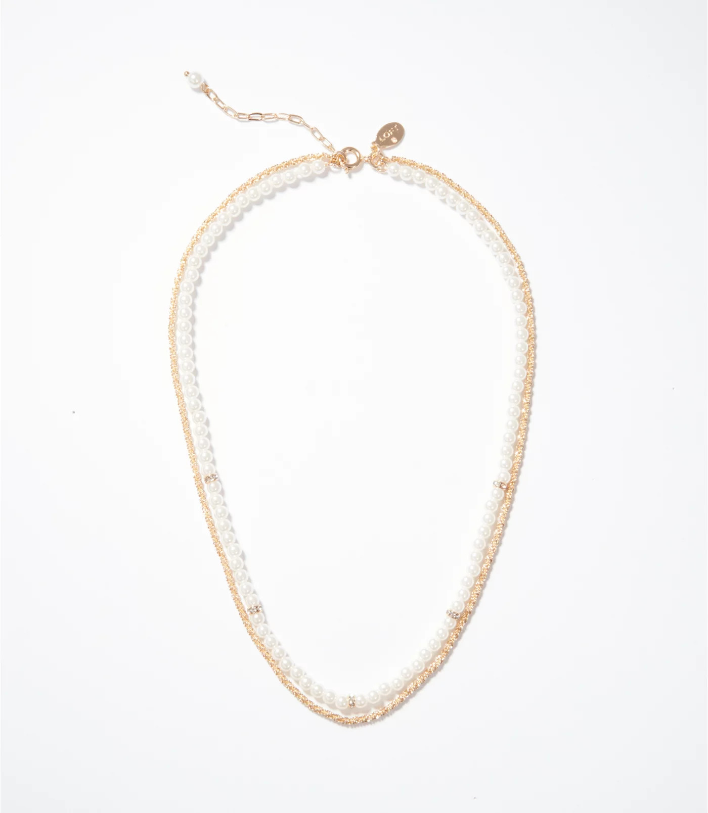 Pearlized Layered Necklace | LOFT