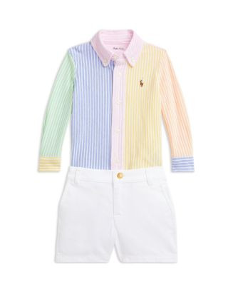 Ralph Lauren Boys' Cotton Fun Shirt & Chino Short Set - Baby  | Bloomingdale's Kids | Bloomingdale's (US)