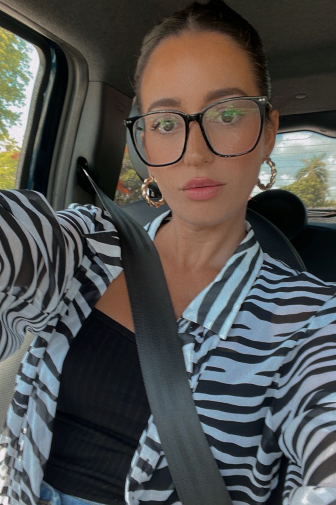 Zebra print blouse 🖤