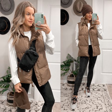 Brown Oversized Puffer Vest (soooo good)! On sale for $27 (also, use code 1111DEAL for an additional 10% off orders over $39). Everything is tagged!
This Lululemon belt bag is out of stock at the moment, but the sherpa one is in stock in brown and black!
#athleisure #athleisureoutfit #athleisurestyle

#LTKstyletip #LTKunder50 #LTKsalealert