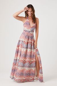 Floral Plunging Maxi Dress | Forever 21 (US)