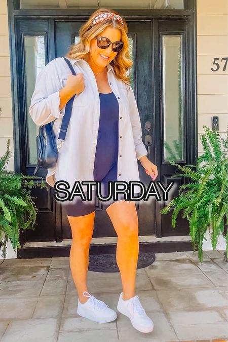 Perfect Saturday Fit! Love this shaping bodysuit that is not only fashionable….but also gives me that secure confident feeling with the contoured design 😉 I’m wearing a Large  

#LTKmidsize #LTKover40 #LTKstyletip