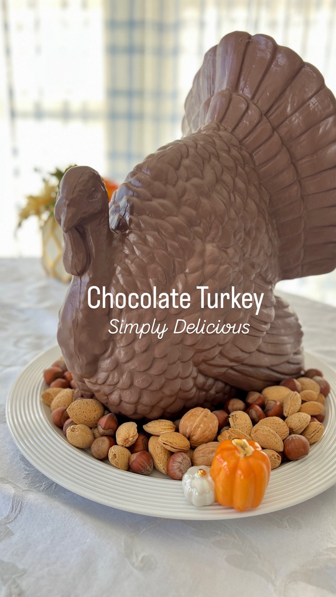 Take any hard surface turkey and make him chocolate with this perfect chocolate color spray paint & set him on this beautiful tray & pumpkin mini , the ultimate Thanksgiving centerpiece.

#LTKParties #LTKSeasonal #LTKHome