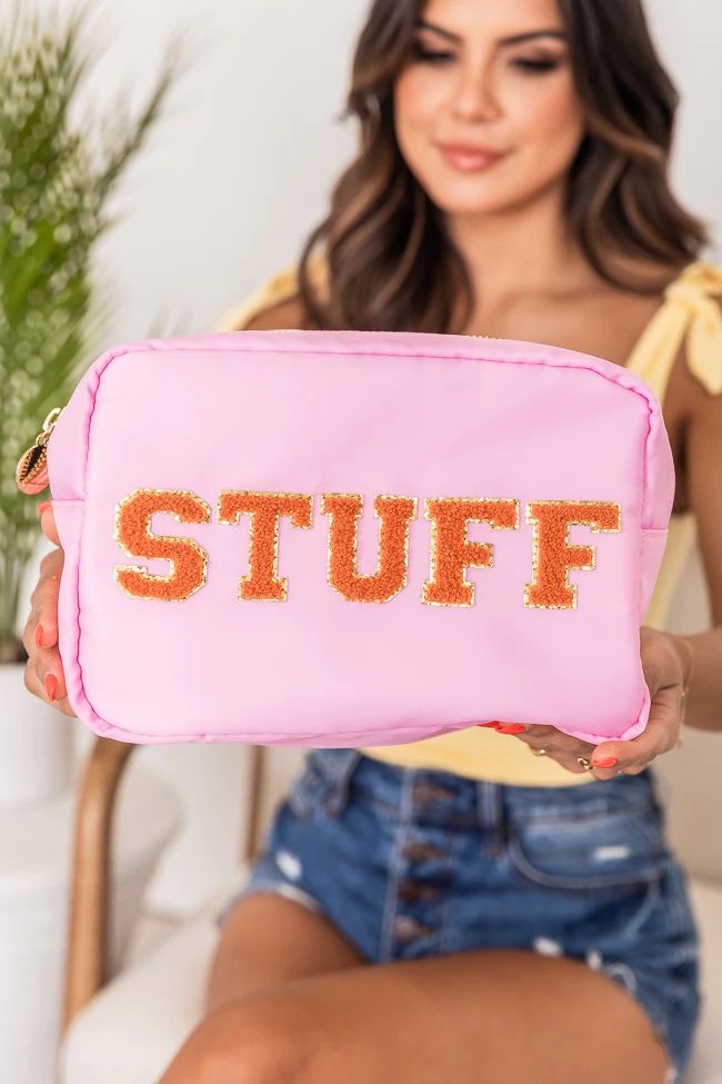 Stuff Patch Orange/Pink Large Bag | Pink Lily