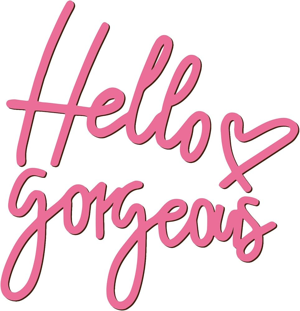 Hello Gorgeous for Wall Art, 3D Wooden Hello Gorgeous Sign for Hanging Room Coffee Wall Art Home ... | Amazon (US)