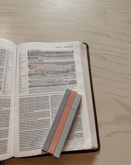 Bible tools 💖💖

Bible, study Bible, Bible highlighter, Bible pens  

#LTKfamily #LTKfindsunder50 #LTKhome