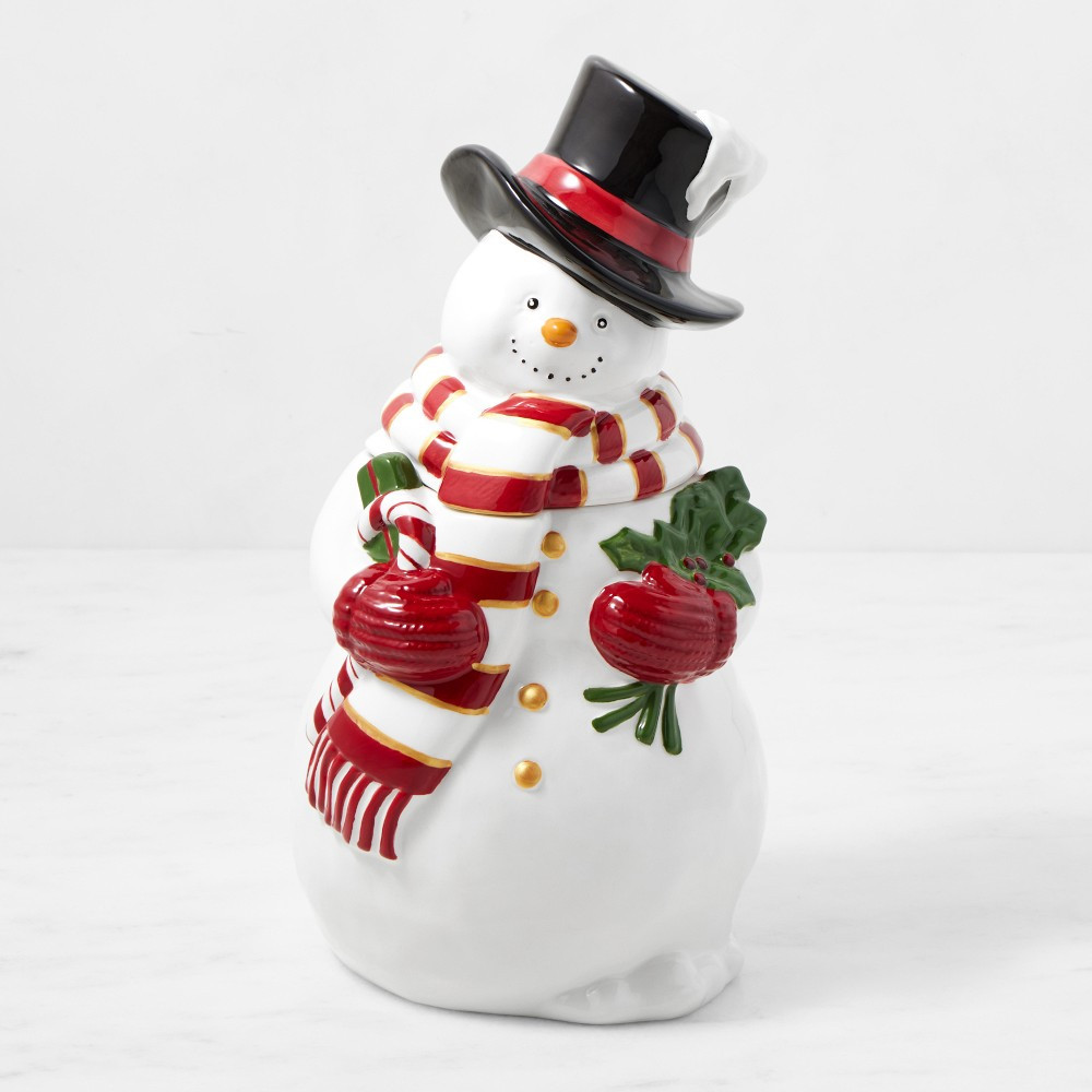 'Twas the Night Before Christmas Snowman Cookie Jar | Williams-Sonoma