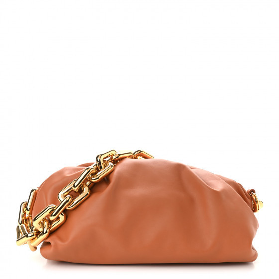 BOTTEGA VENETA Calfskin The Pouch Chain Clay | Fashionphile
