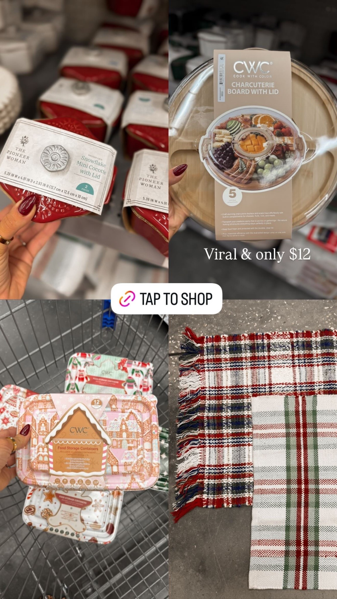 Type SHOP for the links to all of these walmart finds that caught my eye! 

#christmas #plaid #rugs #baking #holidays #walmart #homestyle #gingerbread #candles #christmastree #cozystyle #winterseason #holidaybaking