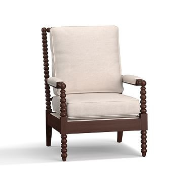 Loralie Upholstered Spindle Armchair | Pottery Barn (US)
