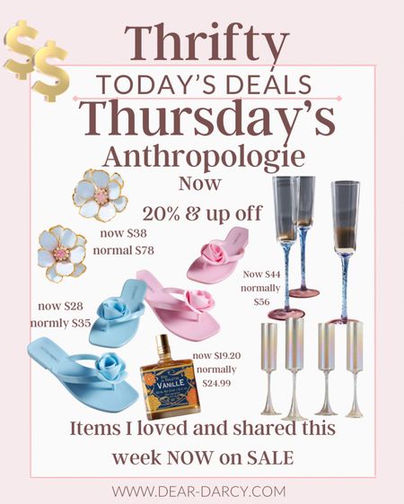 Thrifty Thursday deals

Anthro 20% off sale 

Here’s a few of my favorites I posted earlier this week and now on sale



#LTKfindsunder50 #LTKsalealert #LTKstyletip
