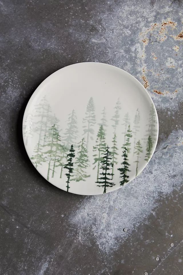 Evergreen Ceramic Cookie Plate | Anthropologie (US)