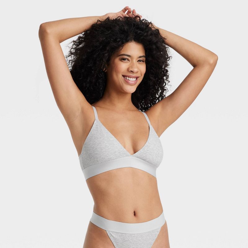 Women's Cotton Stretch Unlined Triangle Bralette - Auden™ | Target