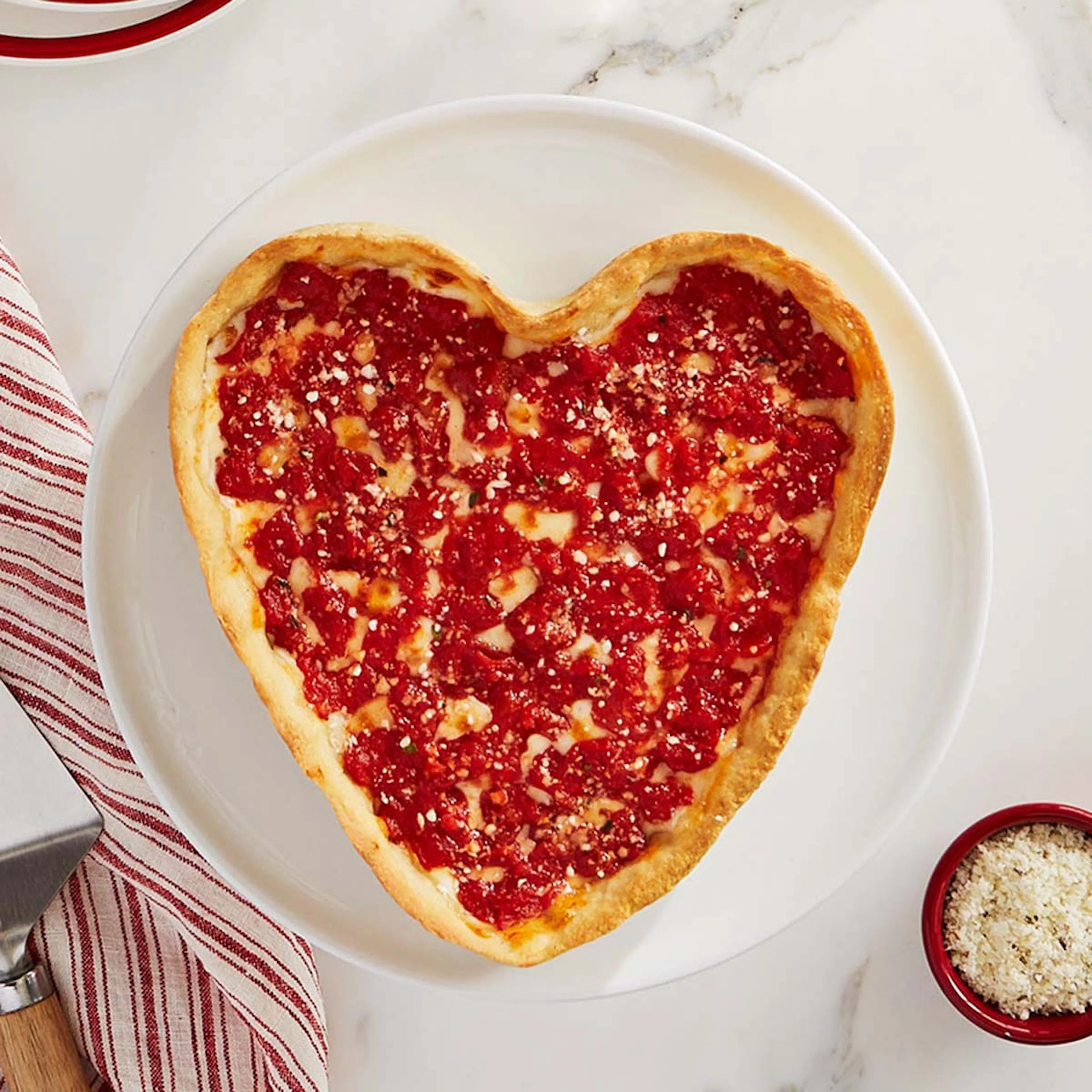 2 Lou Malnati's Heart Shaped Pizzas by Lou Malnati's Pizza | Goldbelly | Goldbelly