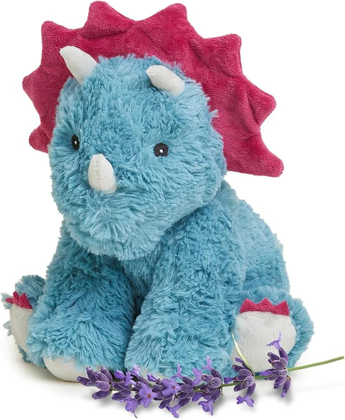warmies Microwavable & Weighted Stuffed Animals, Triceratops - Heated Stuffed Animal Plushie for ... | Amazon (US)