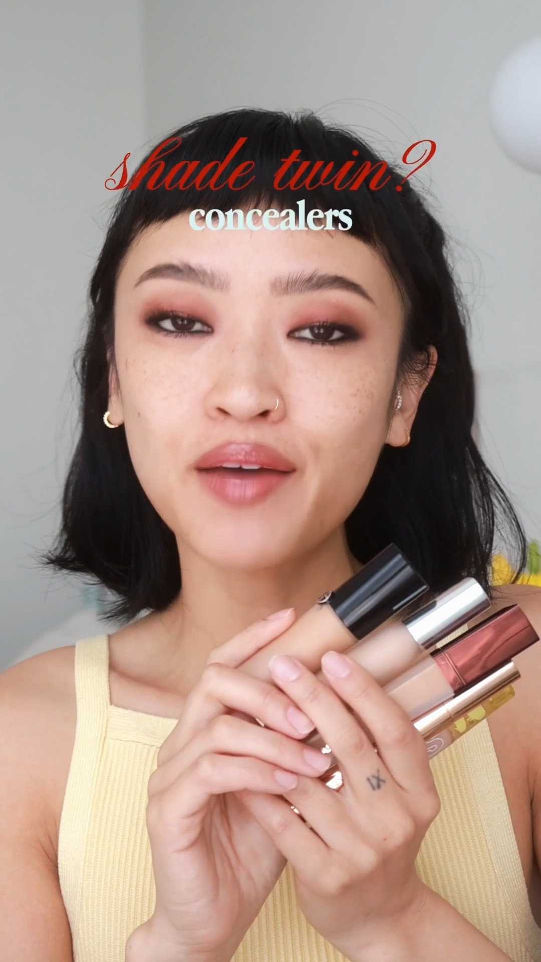 shade twins but concealer edition

shade twin, concealer, concealer shade, foundation, foundation match, olive skin, neutral undertone, cool undertone, foundation shade, skin tint, makeup, beauty

#LTKStyleTip #LTKBeauty