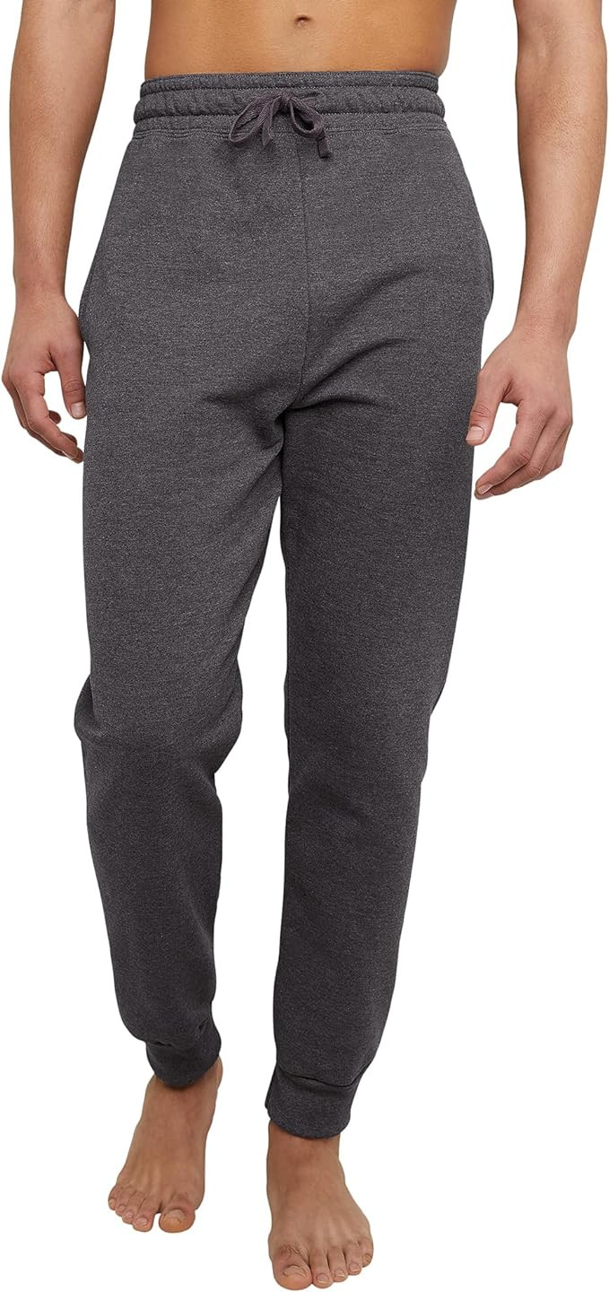 Hanes EcoSmart Jogger Sweatpants, Men's Midweight Fleece Lounge Pants, 30.5" | Amazon (US)