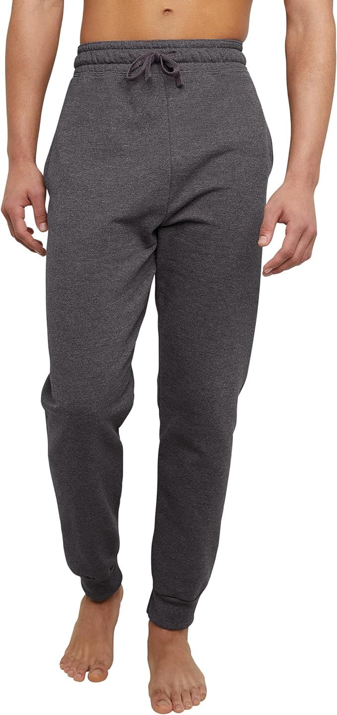 Hanes Men's EcoSmart Jogger Sweatpants, Men's Midweight Fleece Lounge Pants, 30.5" | Amazon (US)