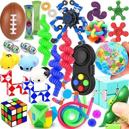 32 Pack Sensory Toys Set, Relieves Stress and Anxiety Fidget Toy for Children Adults, Special Toy... | Amazon (US)