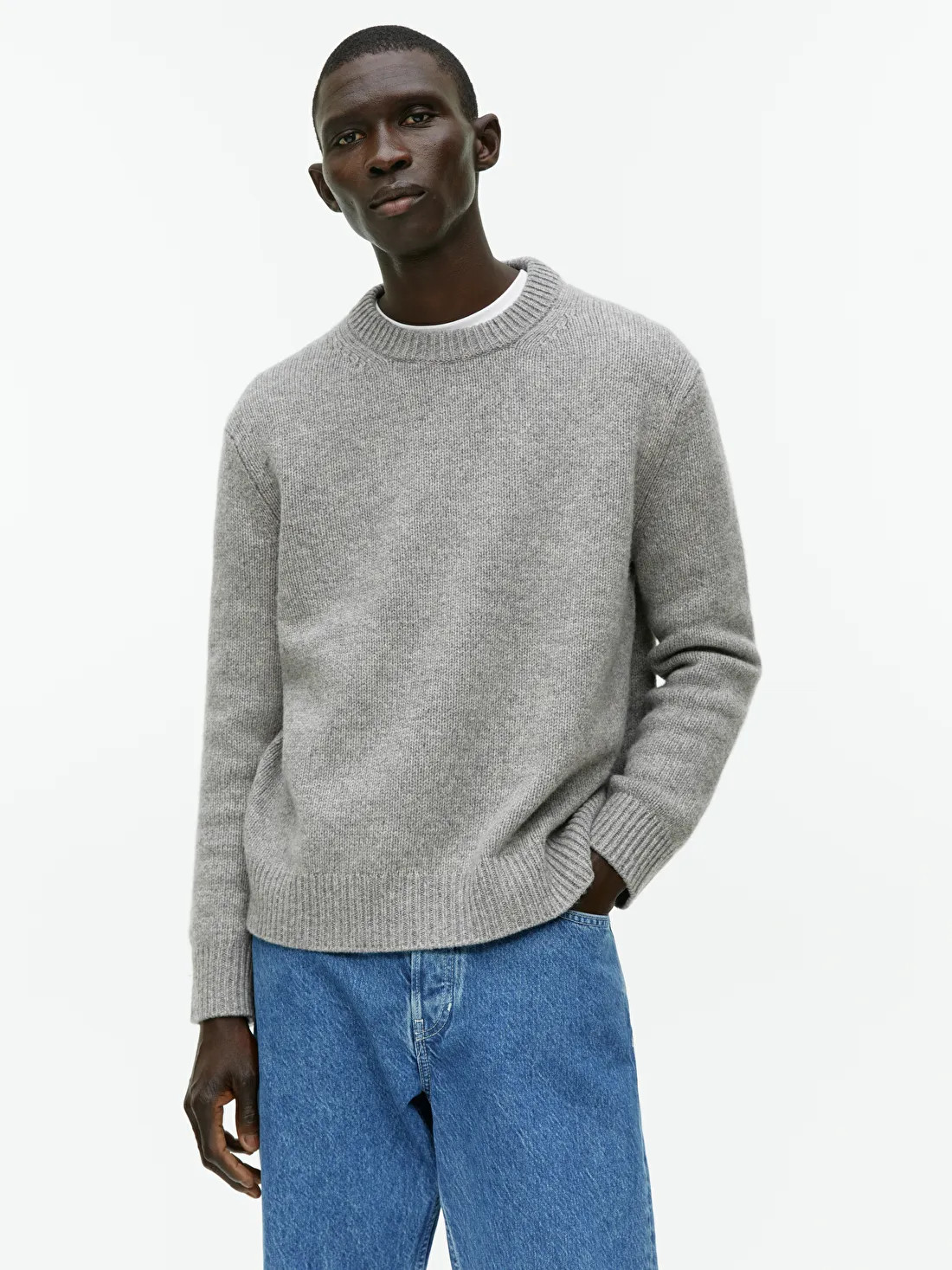 Heavy Knit Wool Jumper | ARKET (US&UK)