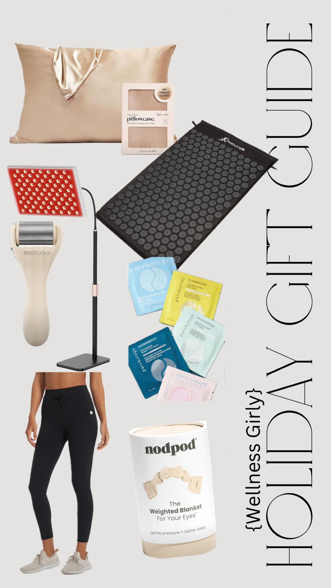 Wellness girlie gift guide 🫶🏻 

Acupuncture mat | red light therapy | skin care | gift guide | Christmas gifts | healthy living | healthy lifestyle | silk pillowcase | eye masks | sleep | vuori | 

#LTKGiftGuide #LTKActive #LTKFitness