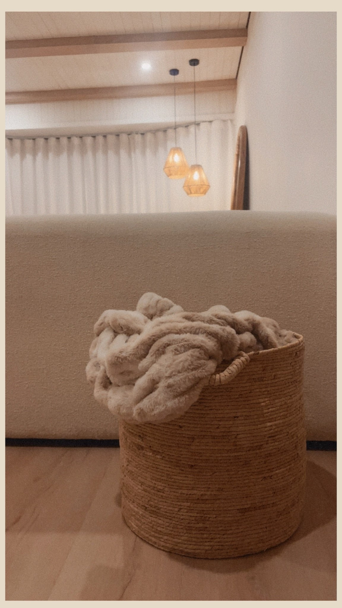 The most luxurious blanket & basket 🤍 


#LTKHome