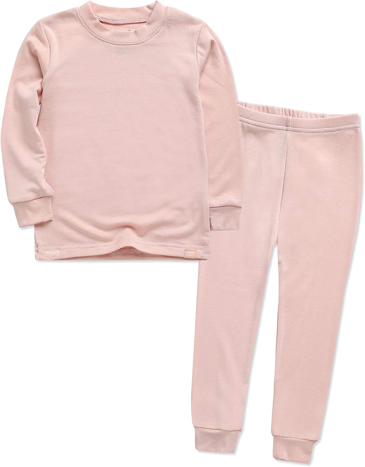 VAENAIT BABY 6M-12Y Toddler Kids Girls Boys Soft Comfy Modal Tencel Solid Raglan Sleepwear Pajamas P | Amazon (US)